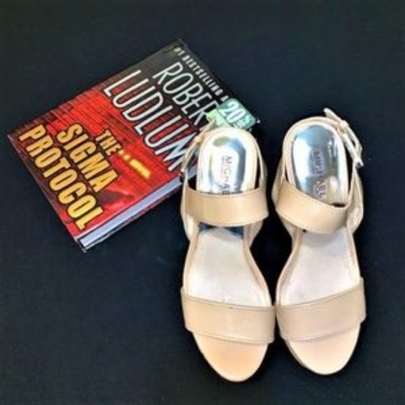 MICHAEL MICHAEL KORS Ivana Cork Heel Sandal - Picture 3 of 8